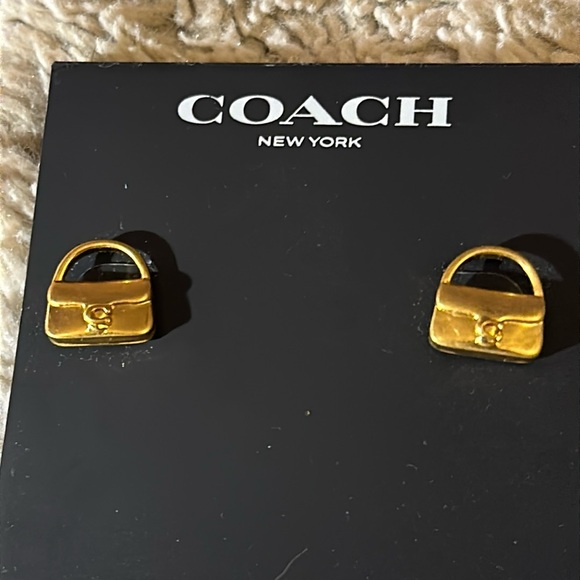 Brand New Gold Coach Tabby Studs. - Picture 1 of 5